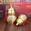 Calabaza de latón para cocina, dragón protector contra el fuego, botella, adorno de metal para la esquina noroeste para ahuyentar el fuego y proteger la puerta celestial, adecuado para la sala de estar del hogar.