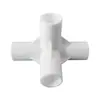 Ventas Directas de Fábrica Estéreo de Cuatro Vías 19 mm Ángulo Recto Estante Adaptador de Plástico Accesorios de Interfaz de Suministro de Agua Zapatero Conexión de Plástico