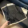 Pañuelo de Seda 70 Cuadrado Moda Coreana de Alta Gama Versátil Profesional Seda Sintética Pequeño Pañuelo de Cuello Estampado Retro Pañuelo de Seda para Mujer