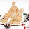 Xingcheng adornos decorativos de madera navideños transfronterizos adornos para escaparates de pueblos navideños creativos DIY hechos a mano Navidad
