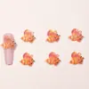 Accesorios de Arte para Uñas de Dibujos Animados de Abejitas Coloridas, Resina Luminosa, Pequeños Accesorios de Resina Lindos Tridimensionales, Accesorios para Uñas de Bricolaje