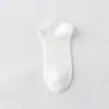 Calcetines de Verano Finos para Hombre Tipo Barco, Calcetines Cortos de Color Sólido con Canalé Estilo Japonés de Corte Bajo, Calcetines Deportivos Invisibles de Malla Transpirable