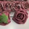 Suministros del Fabricante Cabezas de Flores de Espuma de Polietileno Teñidas, Rosas de Gradiente de Alta Simulación, Arco para el Día de San Valentín, Materiales Florales para Sostener en la Mano