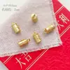 Estilo Chino Aleación Bolsa de la Fortuna Festiva Caballo de Madera Fortuna Cuentas Doble Cara DIY Colgante de Joyería Hecho a Mano Accesorios