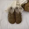 Sapatos Femininos de Inverno de Algodão Planos Fofos e Peculiares Estilo Birkenstock, Sapatos Peludos Redondos Retrô, Mocassins Quentes, Sapatos Mary Jane