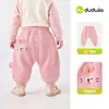 Pantalones de PP Dudu Baby Pantalones para Bebé Otoño Pantalones para Niños Lindos Pantalones Largos Casuales de Otoño para Bebés Niñas