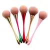 Pelo macio fofo multicolor pincel cintura fina grande solto pincel pó de unha pincel de poeira pincel de maquiagem grande quantidade consulte frete grátis