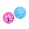 Venta al por mayor personalizada Recorte Mismo Color Bola Campana Interactiva Divertida Gato Bola de Plástico Entrenamiento Juguete para Gato Campana Bola Multipatrón