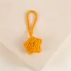 Estrellas tejidas a mano, estrellas de lana tejidas a mano, colgantes para bolsos, colgantes para llaveros, accesorios para ropa y sombreros, bordado