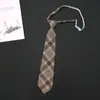 Estudiantes japoneses estilo universitario camisa cuadros retro jk corbata ropa de mujer dk hombres ocio perezoso gratis accesorios