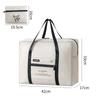 Bolsa de Viaje Portátil de Gran Capacidad con Patrón de Diamantes, Bolsa de Equipaje Impermeable para Viajes Cortos, Bolsa de Embarque de Almacenamiento para Viajes de Negocios