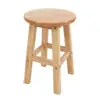Banqueta de Madeira Maciça, Banqueta de Jantar em Madeira de Borracha, Pequena Banqueta Baixa Doméstica, Pequena Banqueta Redonda Infantil, Banqueta de Chá, Banqueta para Trocar Sapatos, Cadeira