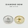 Botões Metálicos de Laço com Diamantes Prateados Botão Dourado Vazado Suéter Malha Jaqueta de Terno Casaco Botões Decorativos
