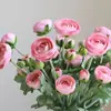 Con Yang Siembra de Cabello Simulación 5 Lulian Pequeños Nórdico ins Decoración del Hogar Boda Flor Falsa Peonía Flor de Simulación
