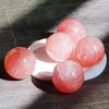 Fabricante Venta al por mayor Adornos de bola de cristal rosa natural Adorno de cristal rosa piedra en bruto pulida Arreglo de siete estrellas Cristal Feng Shui Adornos Decoración
