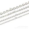 Cadena de Acero Inoxidable Trenzada de Alambre Plano con Eslabones Soldados en Forma de O Cadena para Joyería Colgante de Joyería para Parejas de Acero de Titanio Cadena de Joyería DIY