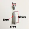 Ruedas de Maleta 6mm-8mm Remache Tornillo Dedicado Varilla de Unión Rueda de Estuche Reparación de Equipaje Remache de Reemplazo