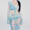 Traje de baño Bikini para Mujer Playa Dividido Manga Larga Falda Larga Estilo Puro Sexy Lujuria Gama Alta Nuevo Traje de Baño