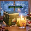 Velas perfumadas de Rosa de Natal transfronteiriças para uso interno, de longa duração, perfeitas como presentes de aniversário ou velas perfumadas festivas em um copo