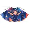 Capa Patrón Celebración Día de la Independencia Hecha a Medida de Fábrica para Niños con Estrellas y Rayas Impresas