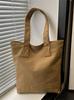 Bolsa de Pano de Nylon Feminina Nova Estilo Coreano Bordada com Letra Bolsa de Mão Estudante Aula Ombro Moda Trabalho Sacola Tote