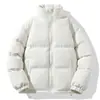 Abrigo de algodón grueso exclusivo transfronterizo, chaqueta de algodón gruesa y cálida de comercio exterior, chaqueta acolchada holgada de cuello alto, abrigo de algodón a prueba de frío para hombre