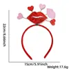 Amazon Diadema Día de San Valentín Tocado de Pluma Roja Suministros para Fiesta de Bodas Diadema de Polvo Dorado Amor Pasador Accesorios para el Cabello