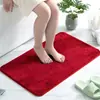 Alfombra de Piso Imitación Cachemir para Baño Transfronteriza Color Sólido Absorbente para Pies Alfombra Cuadrada de Felpa Simple Alfombra Antideslizante