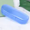 Atacado de Fábrica Estojo Grande para Óculos Óculos Planos Óculos para Miopia Estojo de Plástico Estojo para Óculos de Sol Estojo Azul Transparente para Óculos