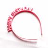 Diadema Pinza para el Cabello de Cumpleaños para Niños Dibujos Animados Diadema de Plástico Accesorios para el Cabello de Niña Bebé Tocado Princesa