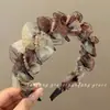 Diadema de Malla de Verano para Mujer 2026 Nuevo Modelo Diadema de Alta Gama con Corona Alta para Lavarse la Cara y Uso al Aire Libre, Accesorio para el Cabello para Adultos