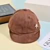 Boné de Baseball Estrela Cool da Moda para Bebês de 1-3 Anos, Boné Infantil Amigo da Pele, Ajustável, Unissex, Chapéu Infantil à Prova de Vento para Outono/Inverno