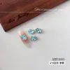 Accesorios para decoración de uñas de strass ovalado apilado K9 de alta transparencia, bolas de strass para decoración de uñas tipo huevo de paloma de cristal brillante de lujo de moda sin base