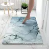 Tapete de Banheiro com Padrão de Mármore, Tapete Macio de Terra de Diatomáceas Antiderrapante, Tapete para Entrada de Banheiro, Absorvente de Água, Secagem Rápida, Tapete para Pés Antiderrapante