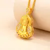Nuevo Collar de Calabaza Chapado en Oro Imitación con Diamantes para Mujer, Moda Estilo Palacio, Cadena de Suéter de la Suerte, Suministro para Transmisión en Vivo