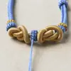 Cuerda de Collar Puramente Hecha a Mano Nudo Doble de Lingote Nudo Hoyuelo Nudo Flor de Durazno Cuerda para Colgante de Gama Alta Cuerda para Colgante Nudo Cola de Fénix Ajustable