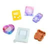 Máquina de juego de molde de arenas movedizas oso de píxeles bola de cristal pegamento de cristal DIY gota hecho a mano