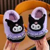 Pantuflas de algodón para niños para otoño e invierno, pantuflas de dibujos animados antideslizantes para interiores para niños y niñas, pantuflas de algodón para bebé