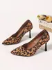 Zapatos de Salón Simples de Gamuza con Punta Fina y Tacón Alto Fino, Tallas Grandes 40-45, Wish Shoes