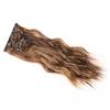 Peruca Longa Cacheada Europeia e Americana Conjunto de Seis Peças Cabelo com Clip Fibra Química Extensões de Cabelo Extensões de Cabelo Ondulado Extensi