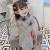 Ropa infantil para niñas Verano nuevo cheongsam ajustado para niñas vestido de princesa para niñas vestido vintage estilo chino