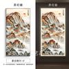 Entrada do Nascer do Sol de Taishan Pintura Decorativa Fundo Corredor Sem Água Corredor Versão Vertical Sala de Estar Pintura Suspensa Iluminação de Alto Padrão Murais