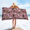 Toalha de praia de microfibra com estampa secagem rápida toalha de banho para natação toalha de praia de cachorro personalizada comércio exterior