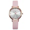Shengke Shengke K8008 Moda Trendy Simple Correa de Fibra Casual Agua Oro Rosa Reloj de Cuarzo para Mujer