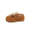 Zapatos de Algodón para Niñas 2025 Invierno Zapatos Estilo Birkenstock para Niños Versión Coreana Engrosados Cálidos Zapatos de Dibujos Animados Gato Kt para Niños Pequeños y de Edad Media En Stock