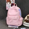 Mochila de Viaje Fresca Estilo Coreano INS para Niñas, Bolso Sencillo Versátil de Doble Hombro para Estudiantes de Secundaria, Preparatoria y Universidad, Gran Capacidad