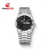Reloj de pulsera de cuarzo para hombre de marca suiza, clásico, ultradelgado, de aleación, con pantalla luminosa, calendario, correa redonda de acero, reloj de dropshipping transfronterizo