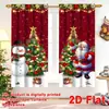 Cortinas de Natal mais vendidas na Amazon TEMU transfronteiriças, decorações de Papai Noel e coberturas festivas para janelas