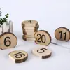 Decorações Criativas para Mesa de Casa e Enfeites para Iluminação Digital Infantil, Peças Redondas Simples de Madeira, Enfeites de Madeira
