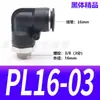 Tráquea Neumática Negro Enchufe Rápido Conector Rápido Pl8-02 Codo Roscado de Alta Calidad Pl4-M5/6-01/10-03
